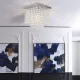 ELDLUX ELDALIZ crystal glass ceiling lamp L200 E14