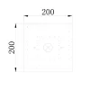 ELDLUX ELDALIZ crystal glass ceiling lamp L200 E14
