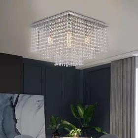 ELDLUX ELDALIZ crystal glass ceiling lamp L350 E14×5