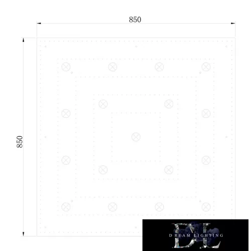 ELDLUX ELDALIZ crystal glass ceiling lamp L850 E14×17