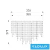 ELDLUX ELDILEN crystal glass ceiling lamp Ø370 E14×5