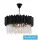 ELDLUX Crystal glass chandelier E14×12 D550x300x1200mm Black