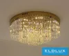 ELDLUX Crystal glass ceiling lamp E14×5 D400x350mm Gold