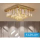 ELDLUX Crystal glass ceiling lamp E14×12 D500x500x350mm Gold