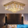 ELDLUX Crystal glass ceiling lamp E14×12 D500x500x350mm Gold