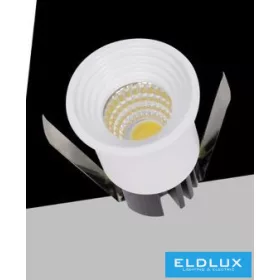   UNIVERSO Mini spot light fixture 3w 6500k 300lm 30° IP20 White D35x47mm Cutout: D28mm
