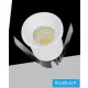 UNIVERSO Mini spot light fixture 3w 6500k 300lm 30° IP20 White D35x47mm Cutout: D28mm