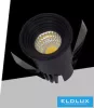 UNIVERSO Mini spot light fixture 3w 4000k 300lm 30° IP20 Black D35x47mm Cutout: D28mm
