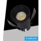UNIVERSO Mini spot light fixture 3w 4000k 300lm 30° IP20 Black D35x47mm Cutout: D28mm