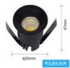 UNIVERSO Mini spot light fixture 3w 4000k 300lm 30° IP20 Black D35x47mm Cutout: D28mm