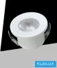 UNIVERSO Mini spot light fixture 1w green 80lm 30° IP20 White D31x22mm cutout:D25mm