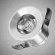 UNIVERSO mini spot light fixture 1w blue 100lm 30° IP20 ∅31×22mm silver