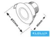 UNIVERSO Mini spot light fixture 3w 6500k 270lm 30° IP20 Chrome D52x40mm Cutout: D40mm