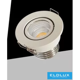   UNIVERSO Mini spot light fixture 3w 3000k 270lm 30° IP20 White D52x40mm Cutout: D40mm