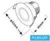 UNIVERSO Mini spot light fixture 3w 3000k 270lm 30° IP20 White D52x40mm Cutout: D40mm
