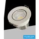UNIVERSO Mini spot light fixture 3w 6500k 270lm 30° IP20 White D52x40mm Cutout: D40mm