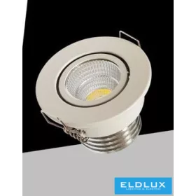   UNIVERSO Mini spot light fixture 3w 4000k 270lm 30° IP20 White D52x40mm Cutout: D40mm