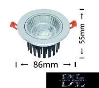 UNIVERSO LED recessed lamp 7w 630lm 6500K 24° IP20 aluminum 
