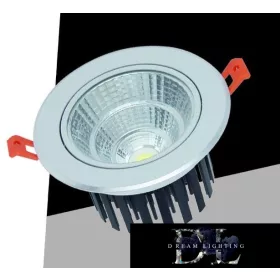   UNIVERSO LED recessed lamp 12w 1080lm 3000K 24° D110x73mm Cutout: D90mm IP20 aluminum