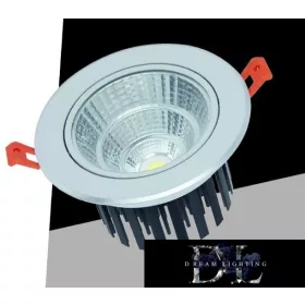   UNIVERSO LED recessed lamp 12w 1080lm 6500K 24° D110x73mm Cutout: D90mm IP20 aluminum