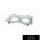 UNIVERSO Recessed spot frame 2*AR111 white 325x175mm / cut-out 310x160mm