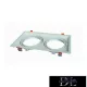 UNIVERSO Recessed spot frame 2*AR111 white 325x175mm / cut-out 310x160mm