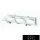 UNIVERSO Recessed spot frame 3*AR111 white 475x175mm / cut-out 460x160mm