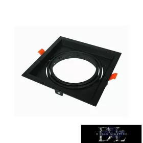   UNIVERSO Recessed spot frame 1*AR111 black 175x175mm / cutout 160x160mm