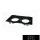 UNIVERSO Recessed spot frame 2*AR111 black 325x175mm / cut-out 310x160mm
