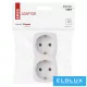 EMOS socket distributor 2× WHITE