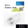 EMOS swing socket with rear outlet IP20
