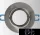 UNIVERSO Recessed spot light fixture 1xMR16 matt gray ∅90x20mm/∅75mm