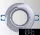 UNIVERSO Recessed spot light fixture 1xMR16 silver ∅90x20mm/∅75mm
