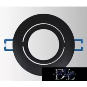   UNIVERSO Recessed spot light fixture 1xMR16 black ∅90x20mm/∅75mm