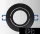 UNIVERSO Recessed spot light fixture 1xMR16 black ∅90x20mm/∅75mm