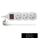 EMOS distribution board (extension cord) 3 sockets 5 m 1.5 mm² switchable