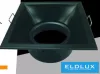 UNIVERSO Recessed spotlight 1xPAR16 without socket IP20 Black 90x90x40mm cutout: D82mm