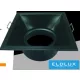 UNIVERSO Recessed spotlight 1xPAR16 without socket IP20 Black 90x90x40mm cutout: D82mm