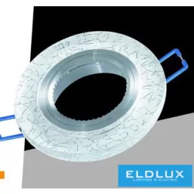   UNIVERSO Recessed spot light 1xPAR16 without socket IP20 Chrome D90x25mm cutout: D60mm