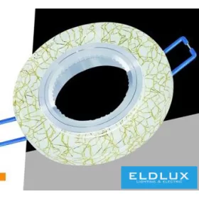   UNIVERSO Recessed spotlight 1xPAR16 without socket IP20 Gold D90x25mm cutout: D60mm