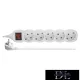 EMOS power strip (extension cord) 5 sockets 3m 1.5mm² switchable