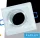 UNIVERSO Recessed spotlight 1xPAR16 without socket IP20 Chrome 89x89x25mm cutout: D60mm