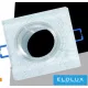 UNIVERSO Recessed spotlight 1xPAR16 without socket IP20 Chrome 89x89x25mm cutout: D60mm