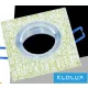 UNIVERSO Recessed spot lamp 1xPAR16 without socket IP20 Gold 89x89x25mm cutout:D60mm
