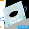 UNIVERSO Recessed spotlight 1xPAR16 without socket IP20 Chrome 89x89x25mm cutout: D60mm