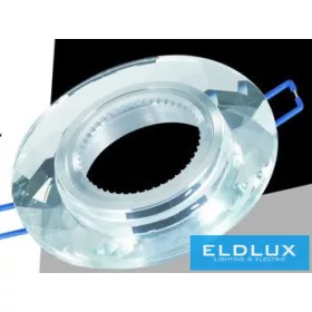   UNIVERSO Recessed spotlight 1xPAR16 without socket IP20 Chrome D95x25mm cutout: D60mm