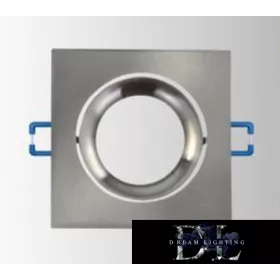   UNIVERSO Recessed spot light fixture 1xMR16 matt gray 82x82x20mm/∅75mm
