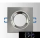 UNIVERSO Recessed spot light fixture 1xMR16 matt gray 82x82x20mm/∅75mm