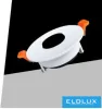 UNIVERSO Recessed spotlight 1xPAR16 without socket IP20 White D88x40mm cutout: D75mm
