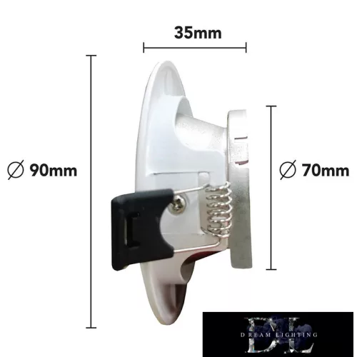 UNIVERSO recessed spot light GU10 Max 60w white/chrome